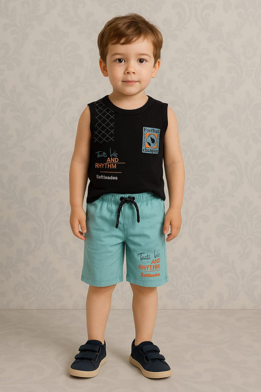 Trendy and Comfortable Casual Sleeveless Shirt and Short