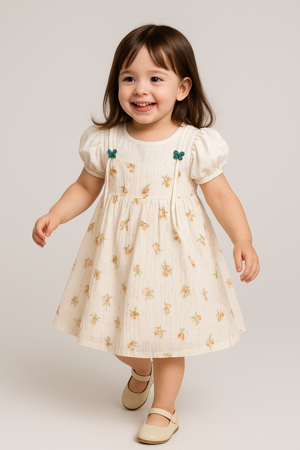 Elegant Floral Frock Dress for Girls