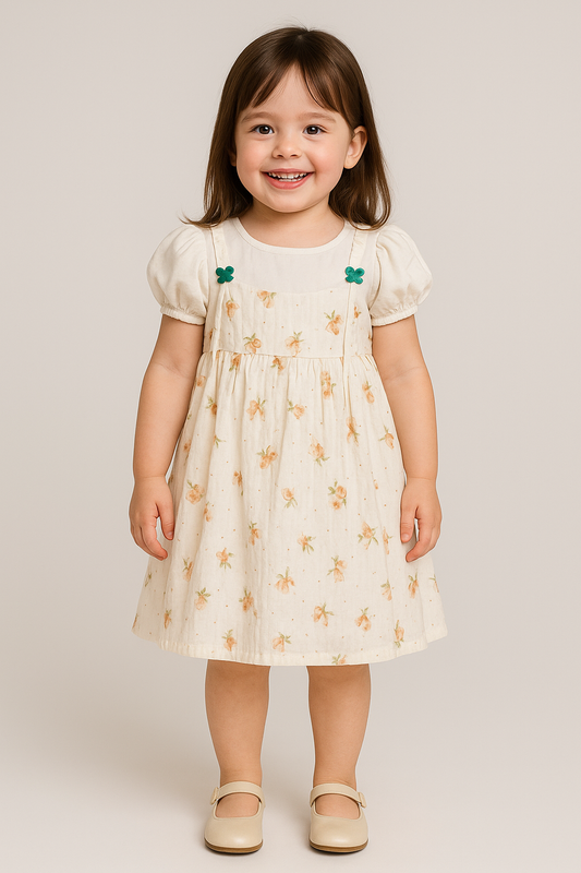 Elegant Floral Frock Dress for Girls